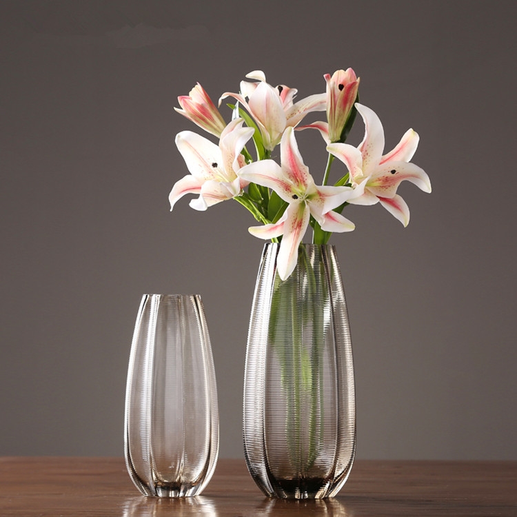 Factory Produced Wholesale Glass Flower Vase for Home Decor