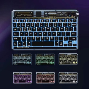 Mini teclado Multimedia inalámbrico para iPad iOS/Android/Windows Tablet PC Teléfonos inteligentes con interfaz USB Retroiluminación Nuevo producto - Product Image 3