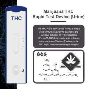 ชุดทดสอบการตรวจวินิจฉัยด้วยตนเองอย่างรวดเร็ว THC พร้อมรีเอเจนต์พลาสติกสำหรับการใช้สารเสพติดและการใช้ยา - Product Image 3