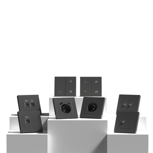 <span class=keywords><strong>KNX</strong></span> akıllı otomasyon sistemi ev otel duvar akıllı anahtar siyah renk Push Button paneli 1-4 gang ab standart işık anahtarları <span class=keywords><strong>KNX</strong></span> - Product Image 6