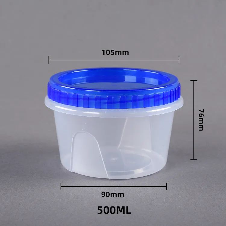 Biodegradable ecológico 300/400/500/700ml microondas Twist Top reutilizable comida sopa almacenamiento congelador contenedores