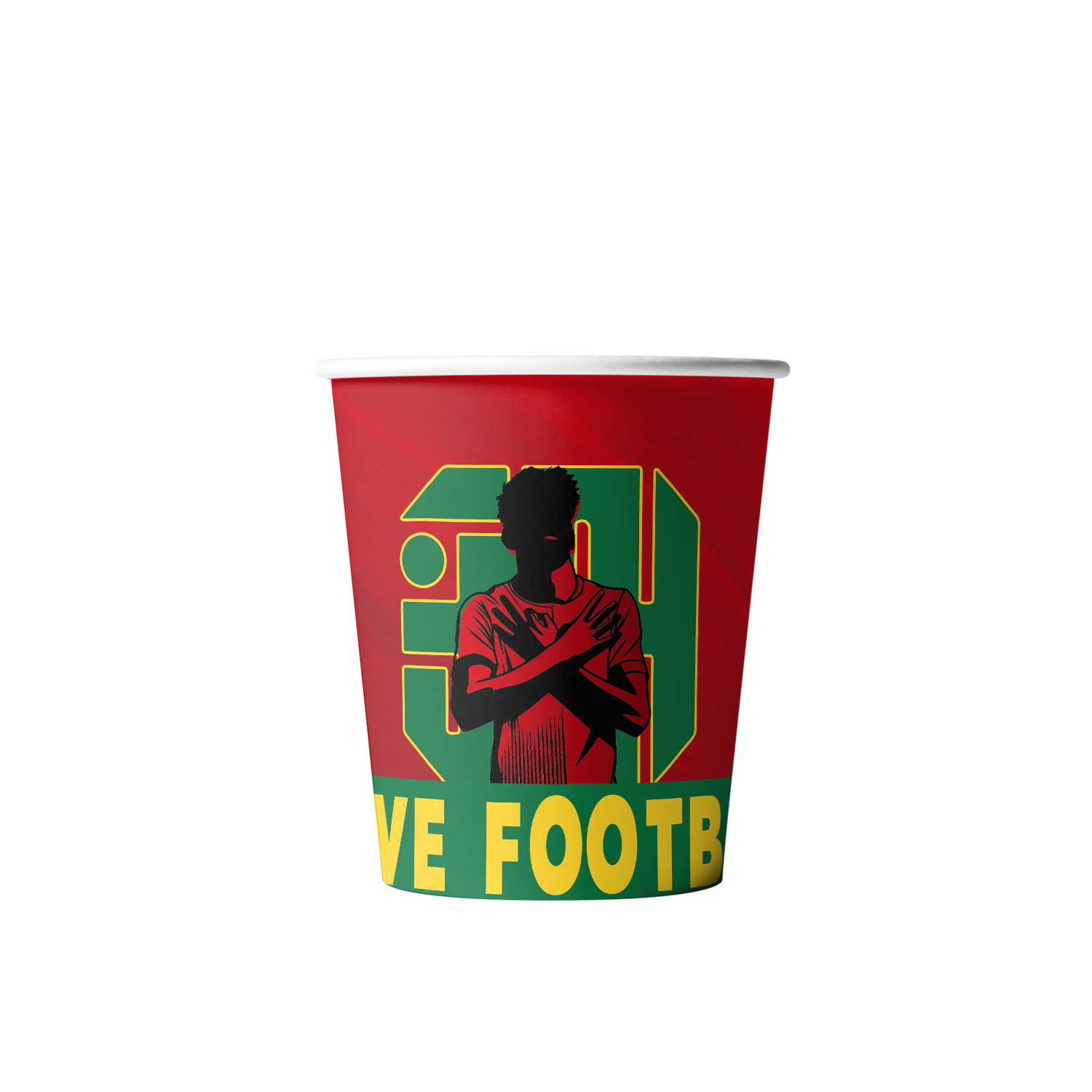 tasses rouges 10 pièces