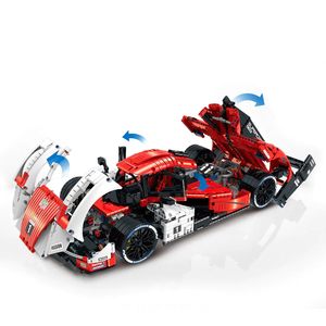 GULY 10615 hyperCar yapı taşları uyumlu teknik model 1:8 ünlü RC araba 963 Sportcar çocuklar blokları oyuncak - Product Image 2