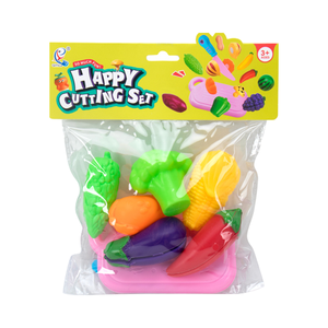 Fun Unisex Pretend Play Educational <strong>Toy</strong> Cutting Fruits and Vegetables Western Food for Toddlers - Product Image 4