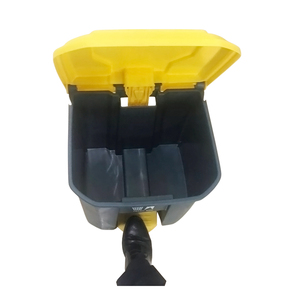 Contenedores de basura de reciclaje para interiores, cubo de basura de plástico para exteriores, cubo de basura con ruedas, Pedal de pie para estaciones de metro - Product Image 4