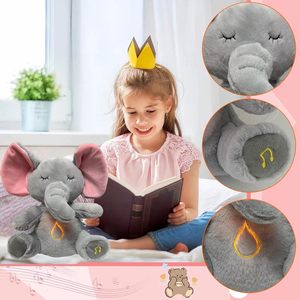 Good <strong>Selling</strong> Sound Machine with Music Lights &amp; Breathing Motion for Newborns Baby Toy Soothe 'n Snuggle Elephant Portable Plush - Product Image 4