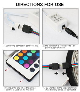 Mini RGB LED Musik controller Dimmer DC 5V-24V 12A 20 Tasten Drahtlose Fernbedienung zum Wechseln der LED-Lichtbänder - Product Image 5