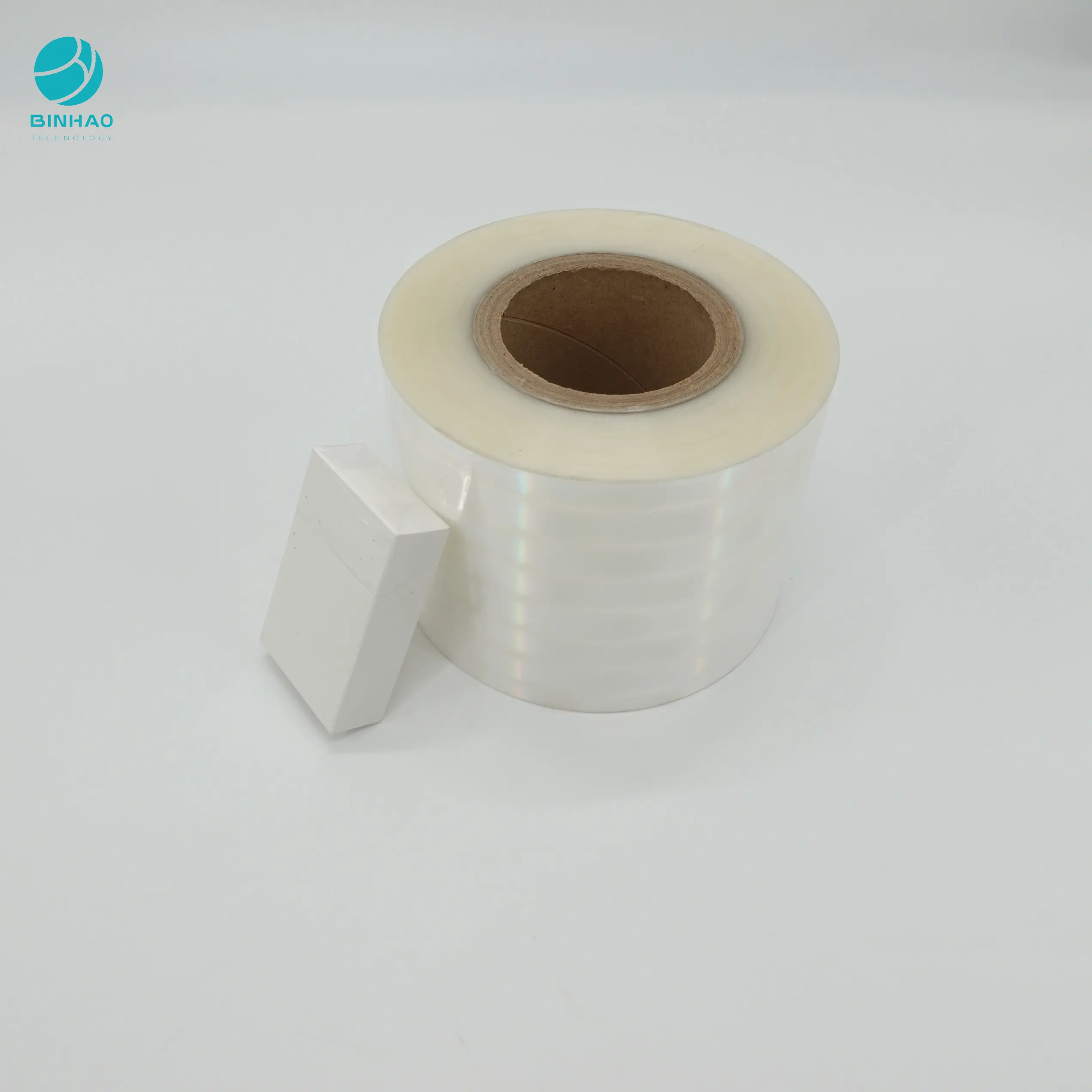 76mm Inside Paper Core Heat-Seal Transparent BOPP Film Roll