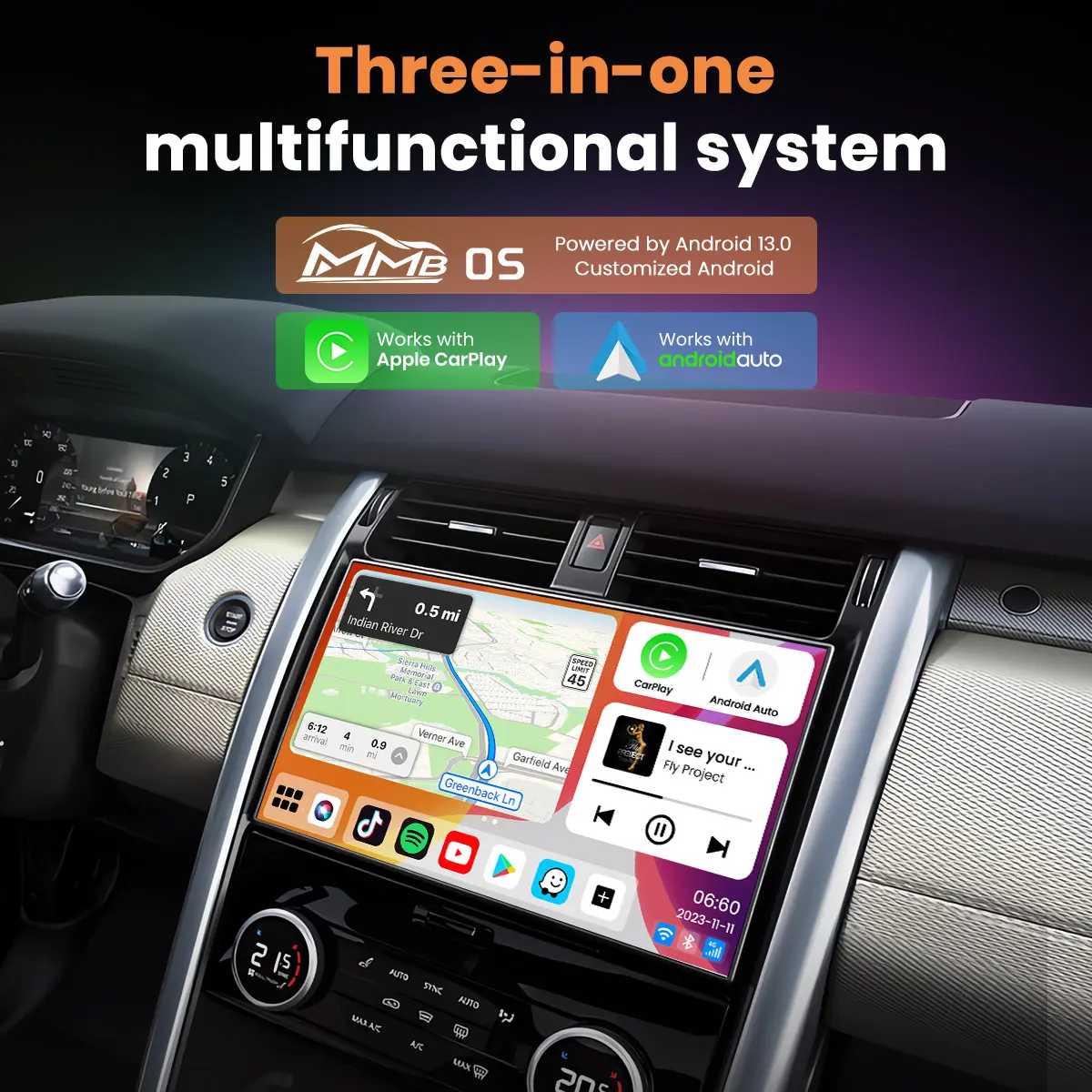 CarPlay Android สมาร์ทบ็อกซ์ android อัตโนมัติไร้สายไร้สาย Carplay ai กล่อง Youtube เน็ตฟลิกรถระบบ Android สมาร์ทบ็อกซ์