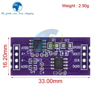 TZT CS123724ビットADCモジュールオンボードTL431外部リファレンスチップシングルチャネル計量センシング24ビットArduino用 - Product Image 2