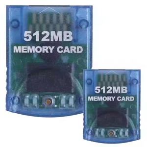 Scheda di memoria 512MB di plastica gioco di carte per Wii per GameCube GC Console Memory Card - Product Image 1