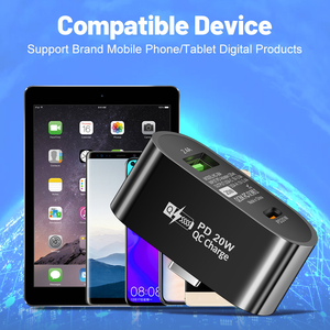 2023 New Arrival Multifunctional <strong>Usb</strong> C PD <strong>2</strong> in <strong>1</strong> Hub PD 20W <strong>USB</strong> QC3.0 Fast Charging and Data Transfer PD Hub Adapter - Product Image 5