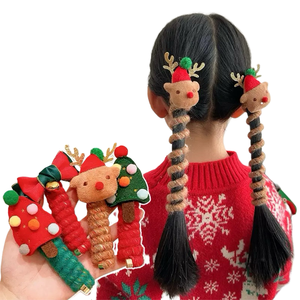 Dễ Thương Giáng Sinh Cây Tóc Phụ Kiện Cho Cô Gái Tóc Đàn Hồi Quan hệ & Sợi Dây Điện Thoại Trẻ Em Của Đường Dây Tóc Tóc Ban Nhạc Cho Trẻ Em - Product Image 1