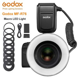 Godox MF-R76-N环76 5000K微距发光二极管环形灯微距闪光灯适用于DSLR佳能索尼尼康相机