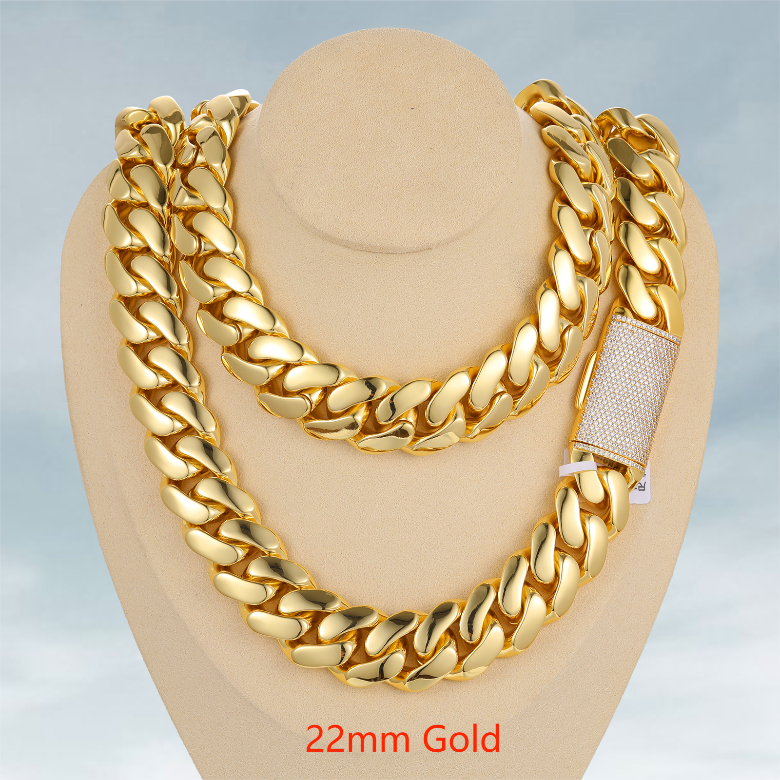 22mm Diamond Lock - Gold