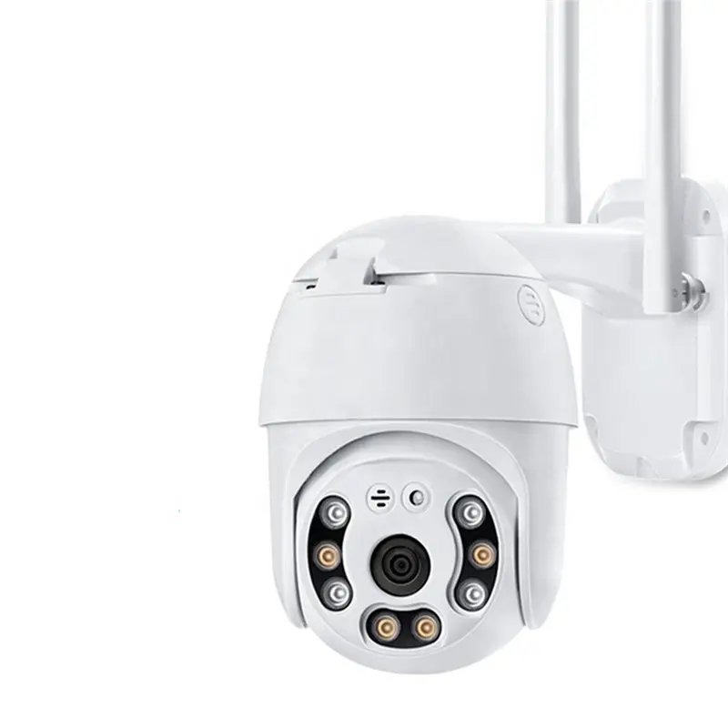 QZT-cámara de seguridad PTZ para exteriores, videocámara de vigilancia con visión nocturna, CCTV, IP, WIFI