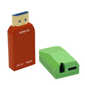 8K 60Hz <strong>HDMI</strong> Fiber Extender Over OM5 Multimode Single Core LC Transmitter Receiver up <strong>to</strong> 100 Meter - Product Image 1