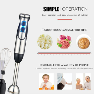 Blender seti güçlü el mikseri 1000W çok amaçlı daldırma 8 In 1 Metal Blender el blenderi - Product Image 4
