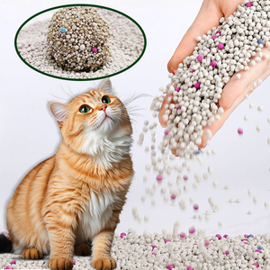 Oemファクトリーキャットリターセールナチュラルオーガニッククランピングミネラル購入プレミアムフレグラントボールシェイプクレイベントナイトキャットリッター