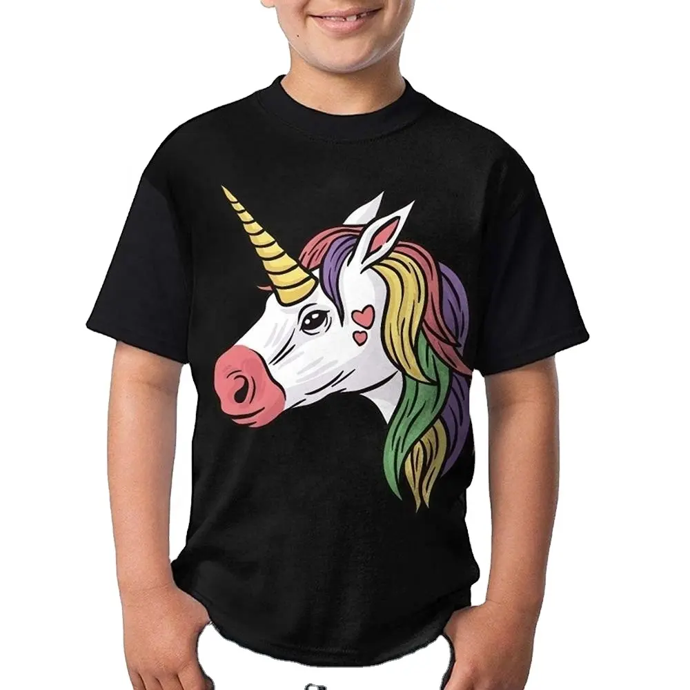 Camisetas de algodão para meninos, camisetas com design personalizado de alta qualidade
