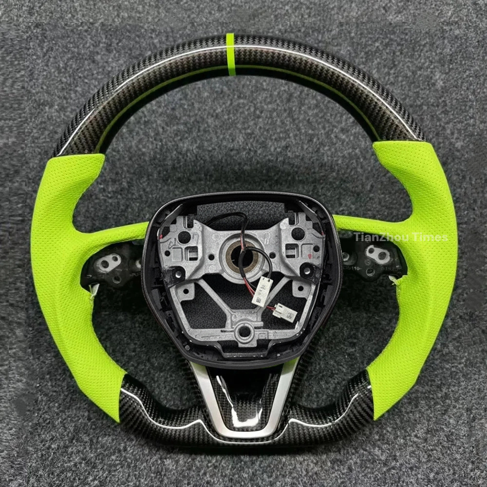 Fibre de carbone; Cuir vert; sans boutons