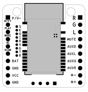 <strong>Bluetooth</strong> audio module <strong>Bluetooth</strong> 5.0 car receiver earphone board serial AT change name password call line-in