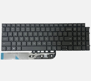 Novo Teclado para Notebook Inspiron 15 3511 3515 5510 5515 7510 16 Plus 7610 Teclado Portátil EUA Preto Retroiluminado Sem Moldura - Product Image 2