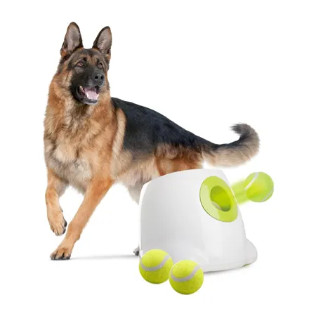 Offre Spéciale Auto Ball tir jouet pour animaux de compagnie chien interactif jouet balle lanceur chiot interactif jouet balle lanceur