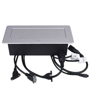Multimedia Conference Tabletop Cable <strong>Connection</strong> Pop up Socket with Vga Rj45 Usb /office Desk Mounted Push <strong>Type</strong> Pop up Socket Ce - Product Image 3
