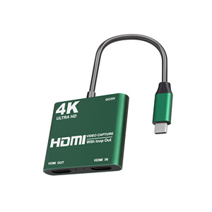 Doonjeiy 4K 60Hz HDTV USB 2.0ビデオキャプチャカードループボード出力タイプCライブストリーミング放送ゲームレコードキャプチャ用 - Product Image 1