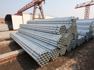 ท่อชุบสังกะสีแบบจุ่มร้อนราวระเบียงราวจัดส่งเร็วขนาด3/4 "-1.5" OD 0.8-2มม. ตัดเชื่อมแบบหนา - Product Image 6