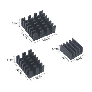 For <strong>Raspberry</strong> <strong>Pi</strong> 4B Aluminum Heatsink Radiator Cooler Kit for <strong>Raspberry</strong> <strong>Pi</strong> 4 Model B Heat Sink <strong>CPU</strong> RAM LAN USB Cooling Sink - Product Image 1