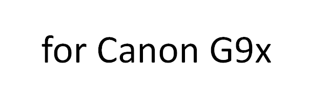 Pour Canon G9x