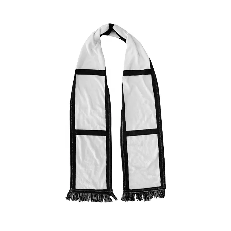 Bufanda de Panel personalizada para invierno, pañuelos de 6 paneles, impresión por sublimación, en blanco