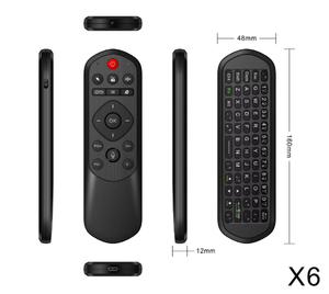 Mini kurulu ile X6 hava fare uzaktan kumanda USB alıcısı ile akıllı TV için 2.4Ghz kablosuz sesli komut uzaktan - Product Image 4
