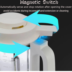 <strong>New</strong> Design White Heating Wall Breaking Machine Blender 1.75L Soy Milk Corn Juice <strong>Mixer</strong> - Product Image 2