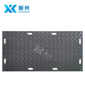 HDPE zemin koruma kompozit Bog Mat 4x8 plastik Portafloor geçici yol paneli kurulu 18-20mm kalınlığı UV ışık için - Product Image 1