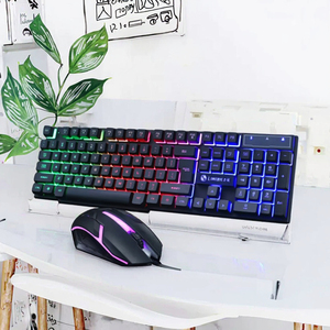 2.4GHz có dây RGB Backlit cơ khí chơi Game bàn phím và chuột thiết lập với 1200 DPI không thấm nước lập trình - Product Image 4