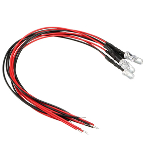 3MM 5MM 8mm 10mm LED diyot ön-kablolu 2v 3v 6v 9v 12v 24v 220v 20cm tel ile kırmızı/mavi/beyaz/yeşil/sarı/rgb/renkli - Product Image 4