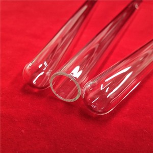 Round Bottom clear silica quartz sleeve One End <strong>Domed</strong> transparent Quartz <strong>Tube</strong>