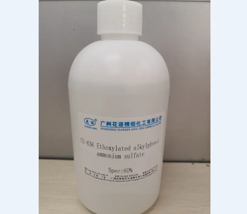 CO-436 D'ammonium Nonylphénol Sulfate D'éther, l'agent mouillant pour traitement du tissu, transparence