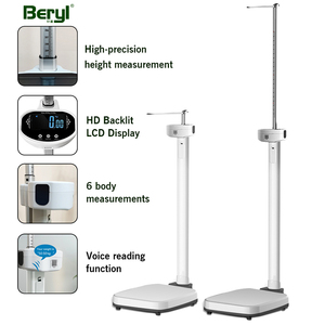 LCD hiển thị thành phần cơ thể quy mô 200kg kỹ thuật số BMI cơ thể chất béo trọng lượng và chiều cao quy mô điện tử LCD Chiều cao đo quy mô - Product Image 2