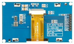Modulo Display OLED PMOLED da 2.42 pollici 128x64 con schermo OLED ad alta risoluzione SPI - Product Image 2