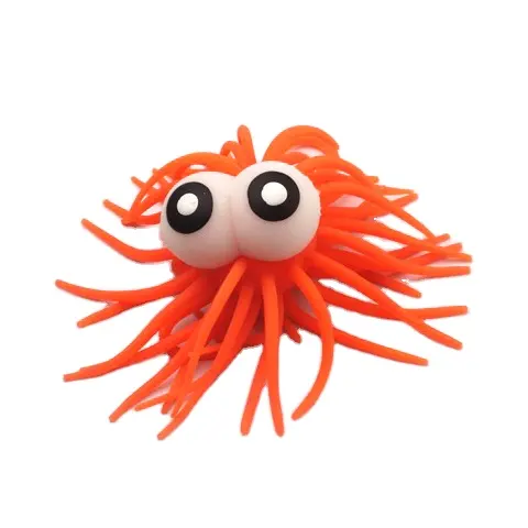 Vendite calde Big Eyes Fluffy Puffer Ball lampeggiante Urchin Ball Sea Urchin Puffer Ball per bambini Yoyo Toys