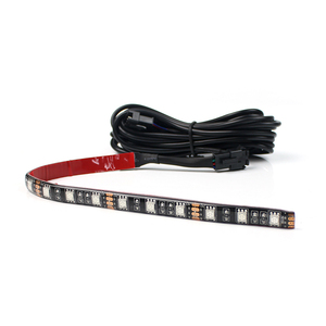 LANSEKO marka 4 adet mavi-diş RGB renk LED İç işık kiti evrensel arabalar Accent Neon büyümek şerit aydınlatma kiti - Product Image 2