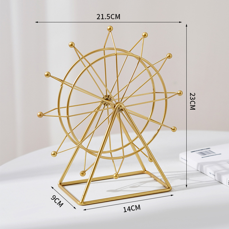 Golden small ferris wheel new