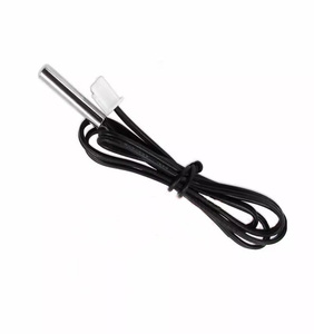 10K 4*25mm B3950 1% NTC Termistor Sensor de temperatura Sonda Sensor térmico digital Cable de sonda Longitud 2M (paquete de 5) - Product Image 1