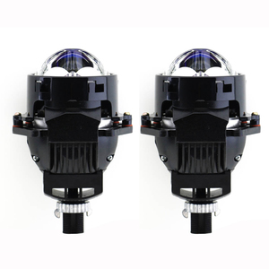 รถ3.0นิ้ว75W <span class=keywords><strong>Led</strong></span> โปรเจคเตอร์เลนส์ Bifocal ไฟหน้าเลเซอร์เมทริกซ์ไม่ทำลายสากล H4 H7 9005 9006 6000K อัพเกรด - Product Image 2