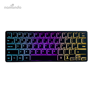 Super Slim Mini Wired <strong>Keyboard</strong> Gaming Backlit RGB USB Multimedia Keypad Laptop Computer Metal <strong>Keyboard</strong> Universal for PC Windows - Product Image 1