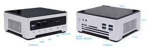 โปรเซสเซอร์รุ่น10th I9 Core 10885H NUC Mini PC I7 10750H M.2 NVMe Barebone I9 9880H คอมพิวเตอร์พกพาสองย่านความถี่ WiFi พร้อม4.2 BT - Product Image 2